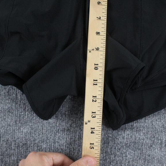 Lululemon Shorts Women 6 Hotty Hot High Rise Long 4 Black Lined Running Athletic - Picture 12 of 15